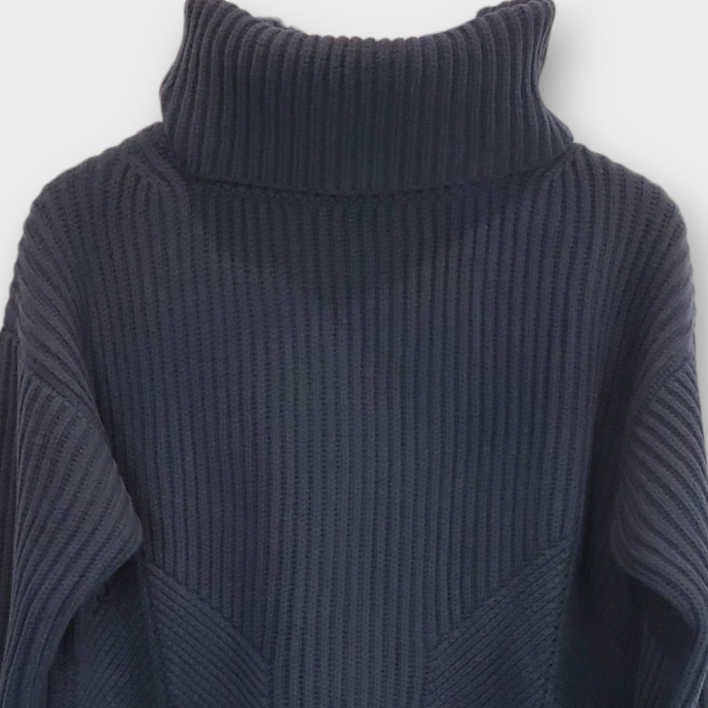 Thakoon Lambswool Turtleneck Sweater Navy XS - Picture 3 of 11
